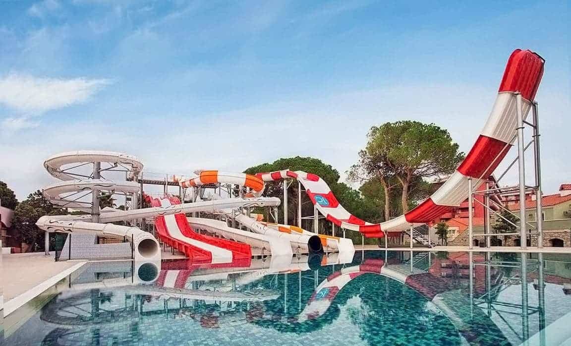 Family vacation at the water park