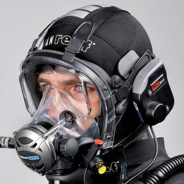 Full-face mask for diving